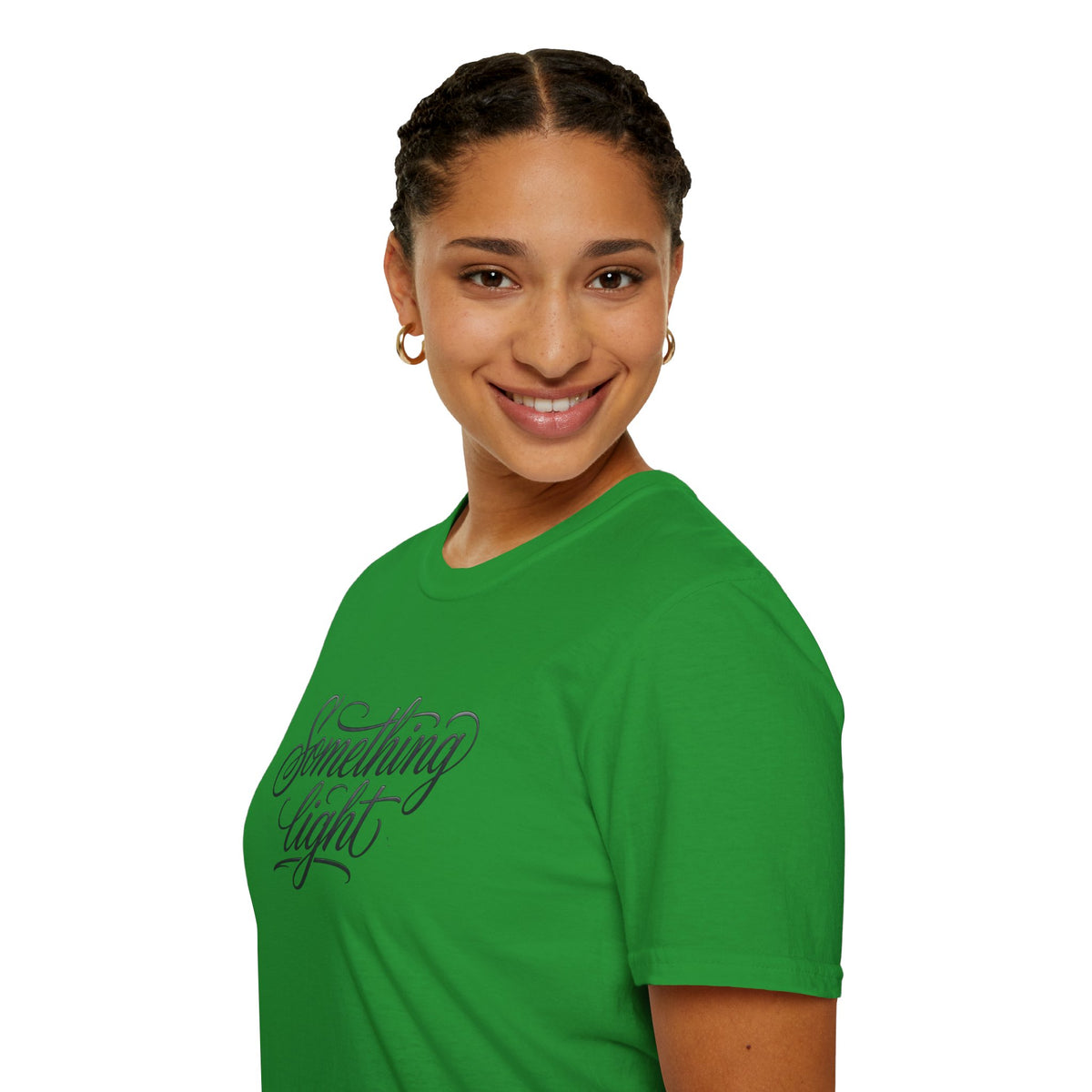 Something Light T-Shirt — Script Typography Casual Tee