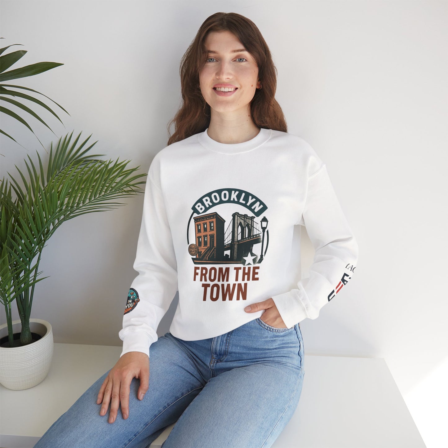 Brooklyn From The Town Crewneck Sweatshirt — NYC Borough Pride Pullover