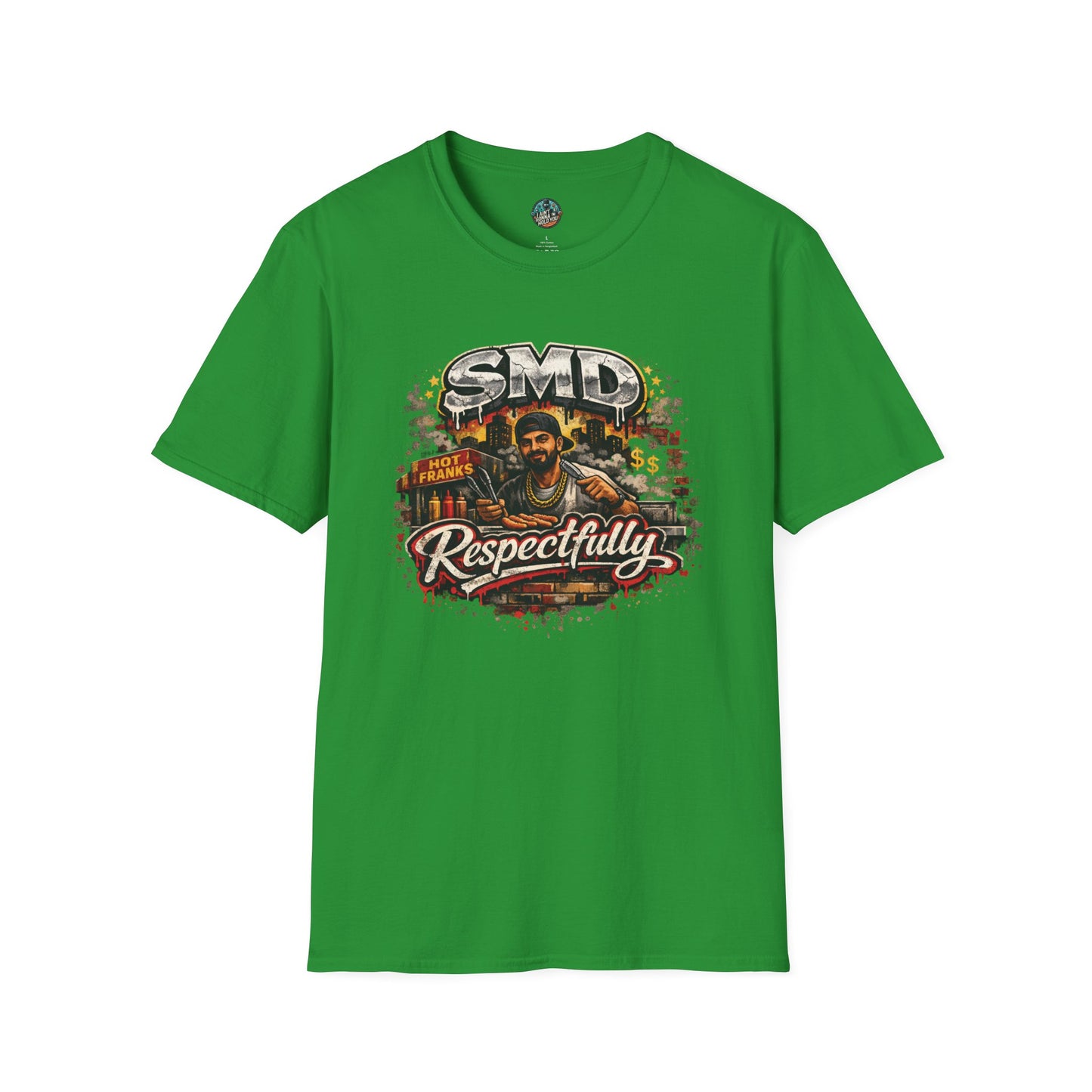 T-Shirt — SMD 'Respectfully' Vintage Hot Franks Streetwear Tee