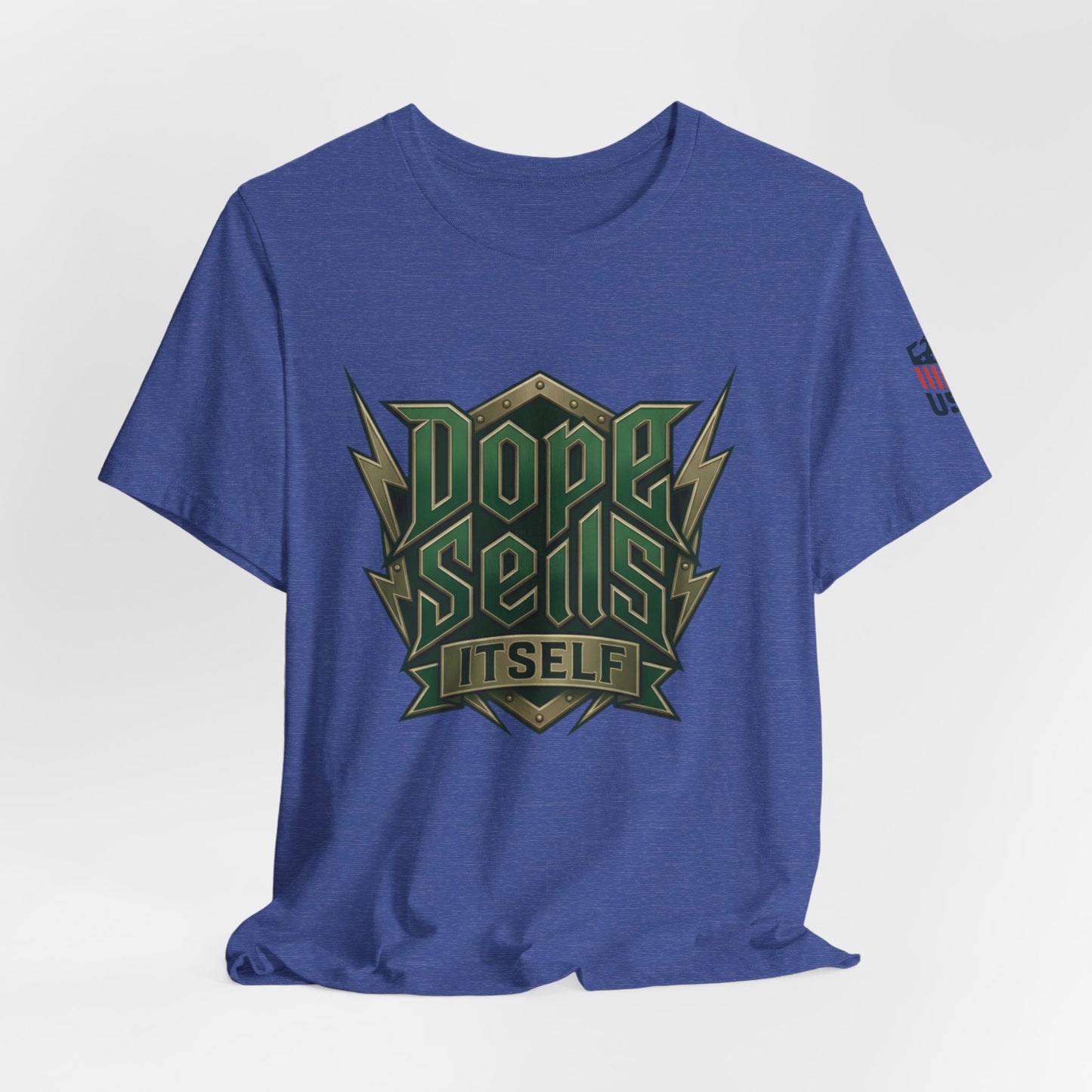 Dope Sells Itself Tee — Retro Camo Graphic T-Shirt