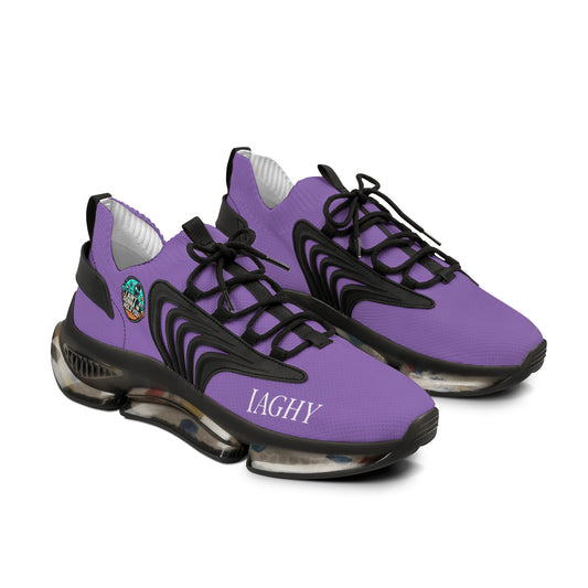 Light Purple Mesh Sneakers — Lightweight Athletic Running Shoes