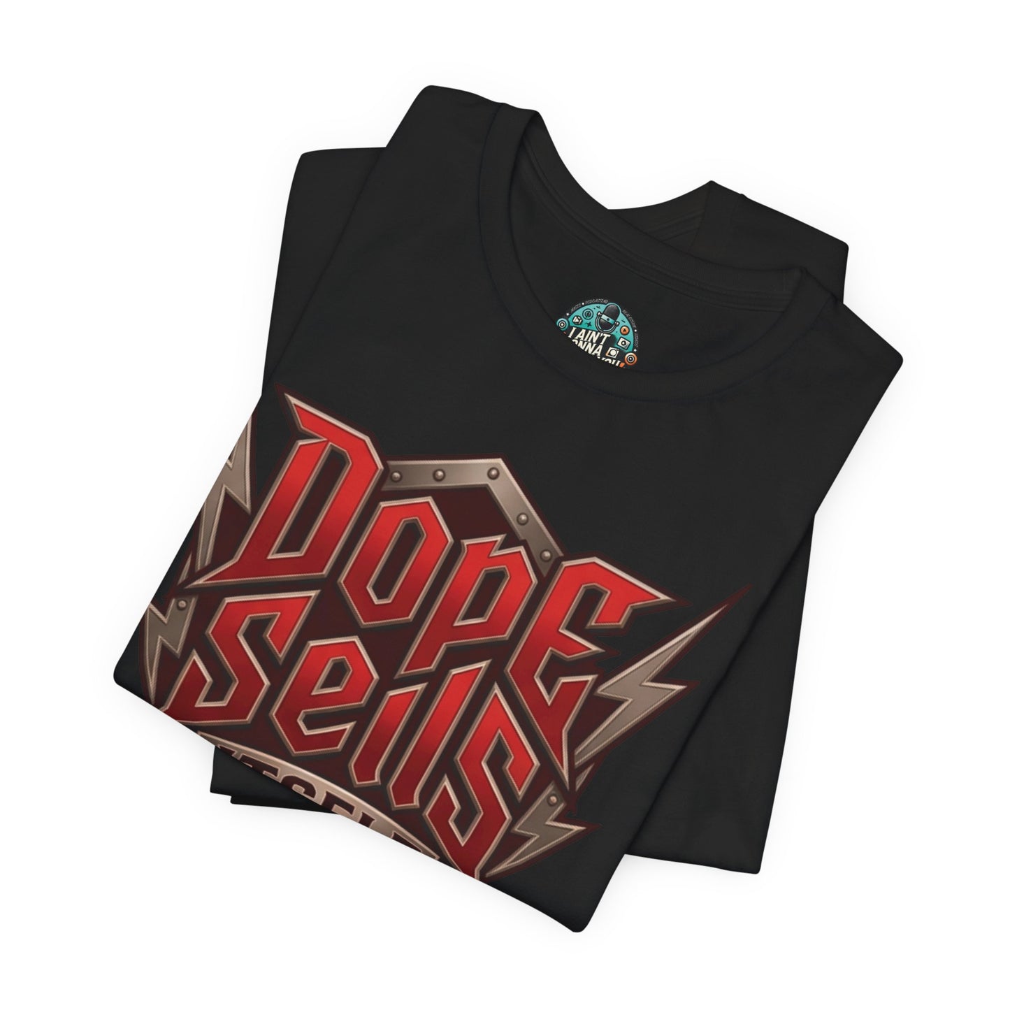 T-Shirt — "Dope Sells Itself" Retro Rock Graphic Red Tee