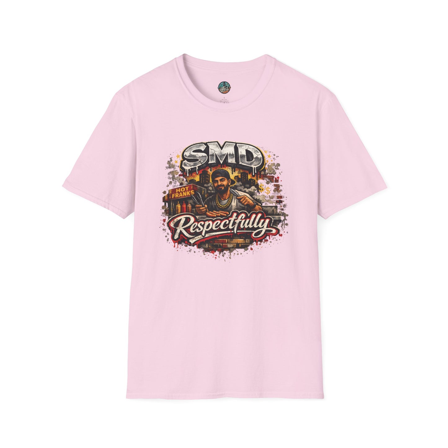 T-Shirt — SMD 'Respectfully' Vintage Hot Franks Streetwear Tee