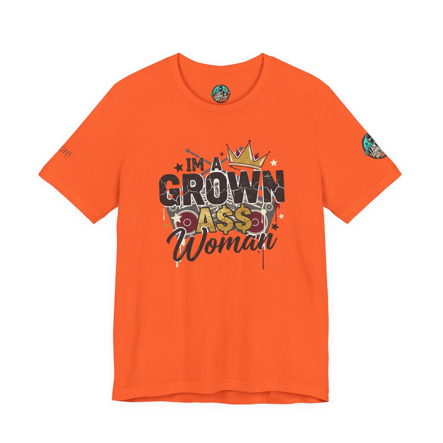 Grown Ass Woman Graphic Tee — Funny Urban Slang T‑Shirt