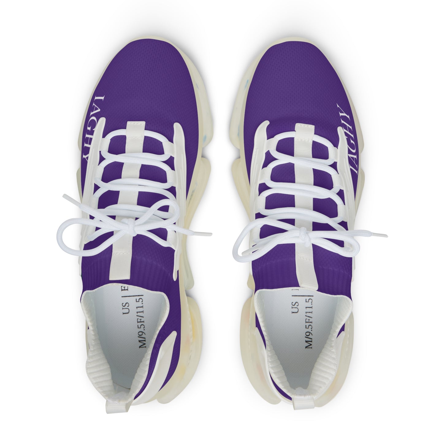 Purple Mesh Sneakers — Lightweight Athletic Running Shoes