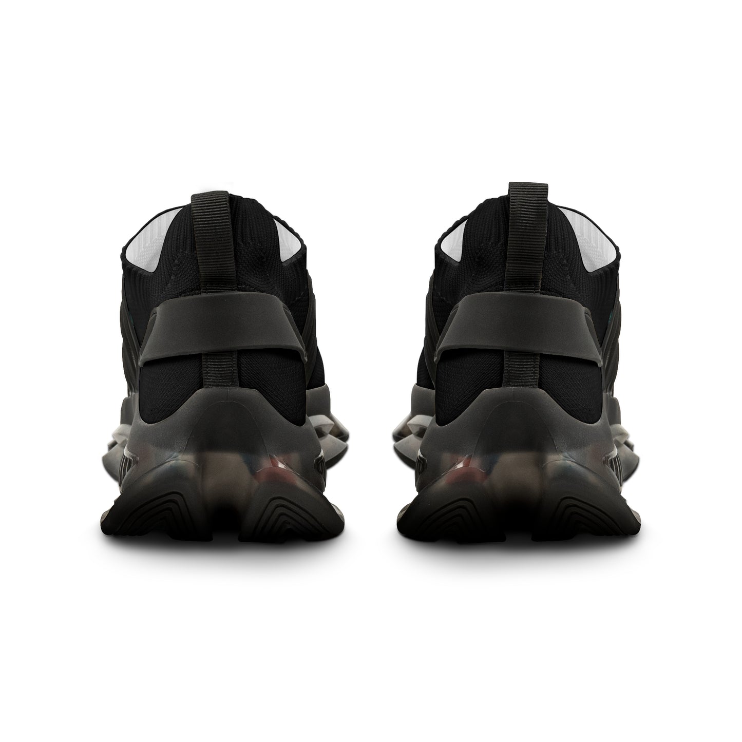 Black Mesh Sneakers — Lightweight Athletic Running Shoes for Men