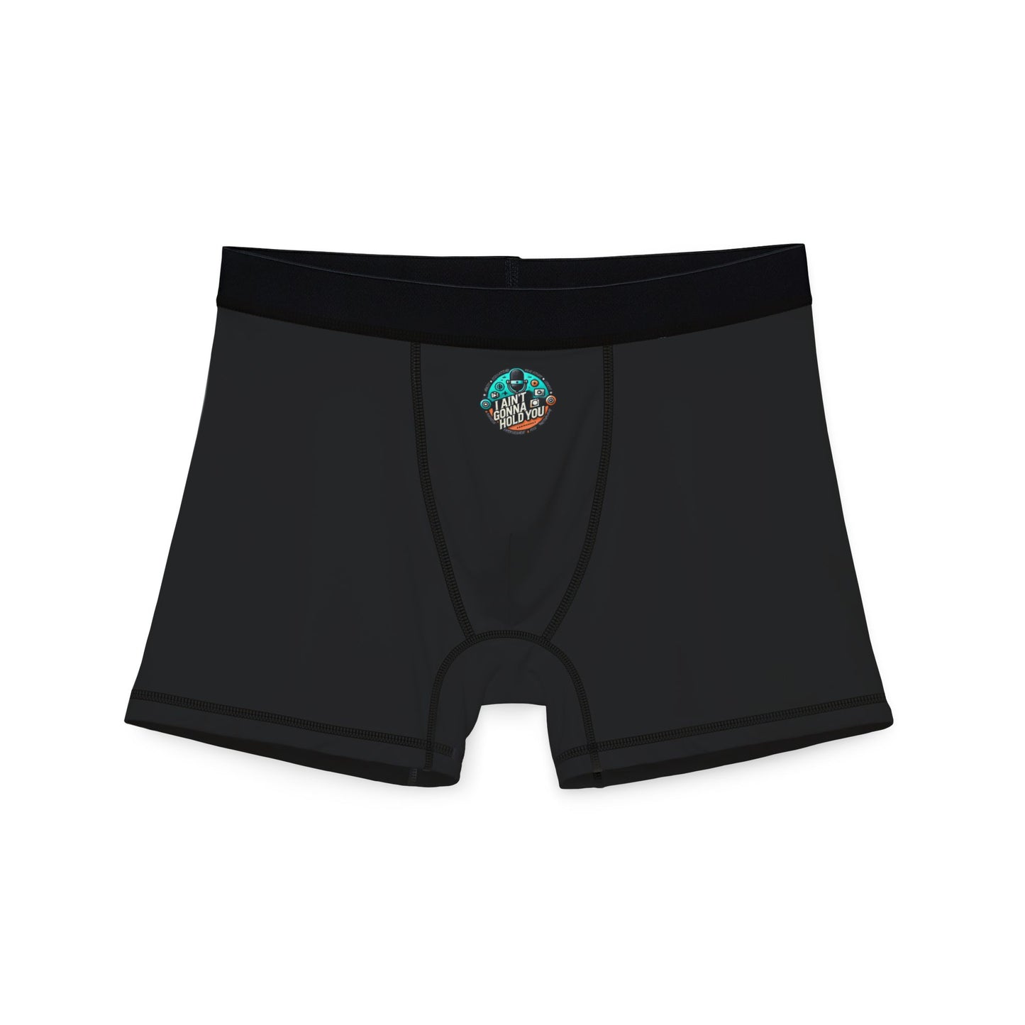 Mens Boxers — Black Boxer Briefs with IAGHY Logo