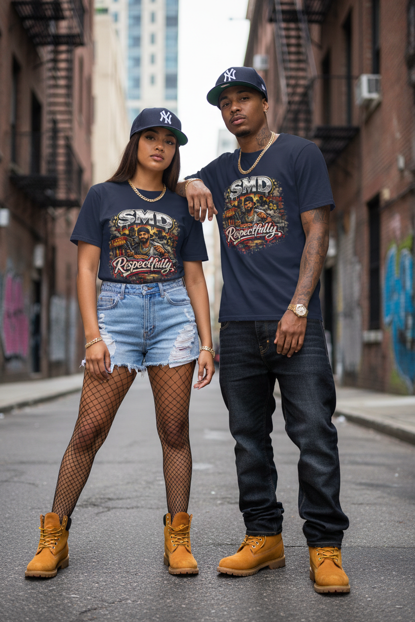 T-Shirt — SMD 'Respectfully' Vintage Hot Franks Streetwear Tee