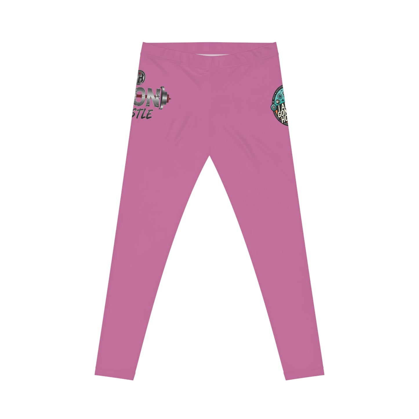 Motivational Graphic Leggings — "Iron Hustle" Fitness Yoga Pants