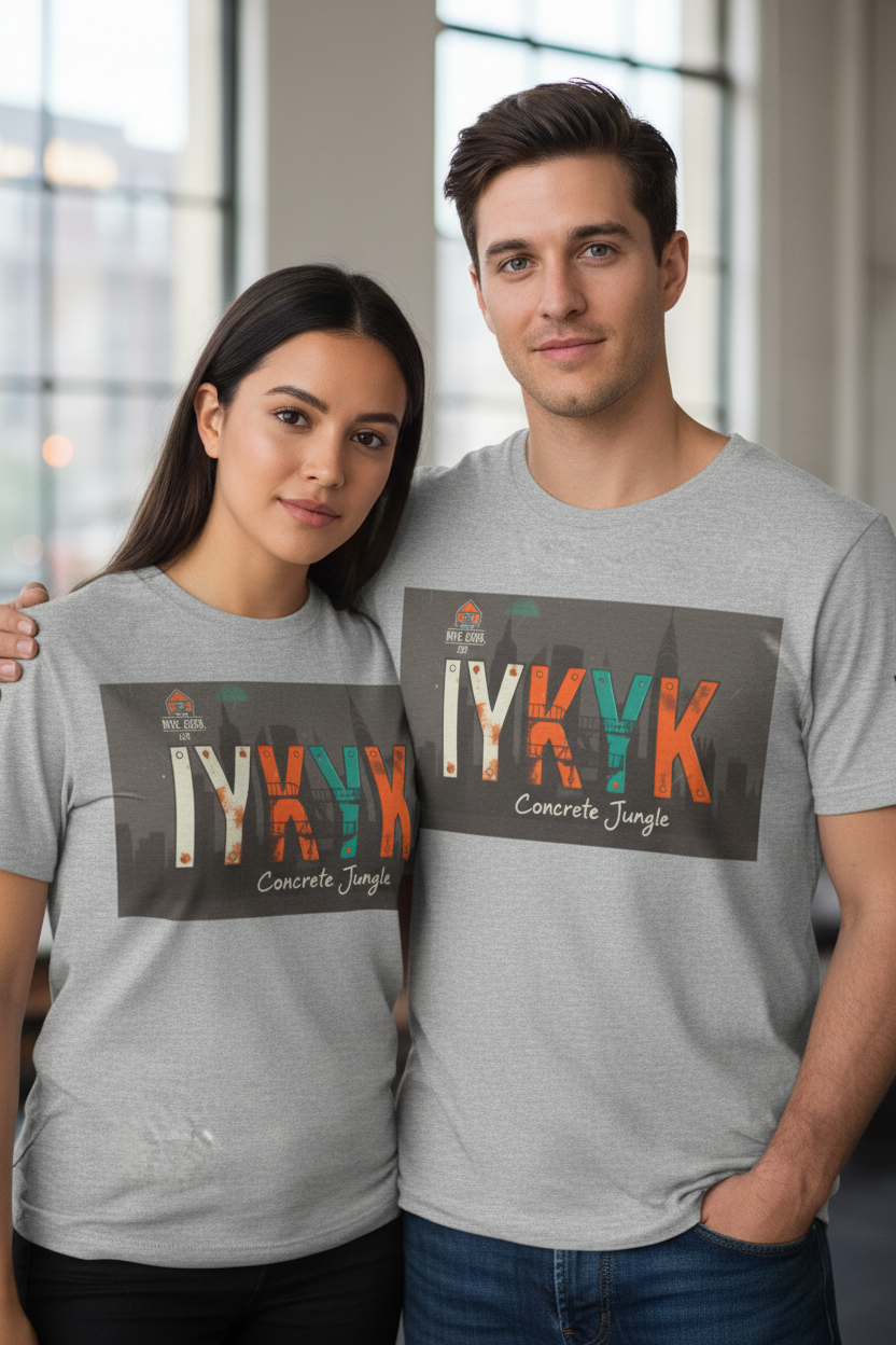 Concrete Jungle T-Shirt — IYKYK with IAGHY logo