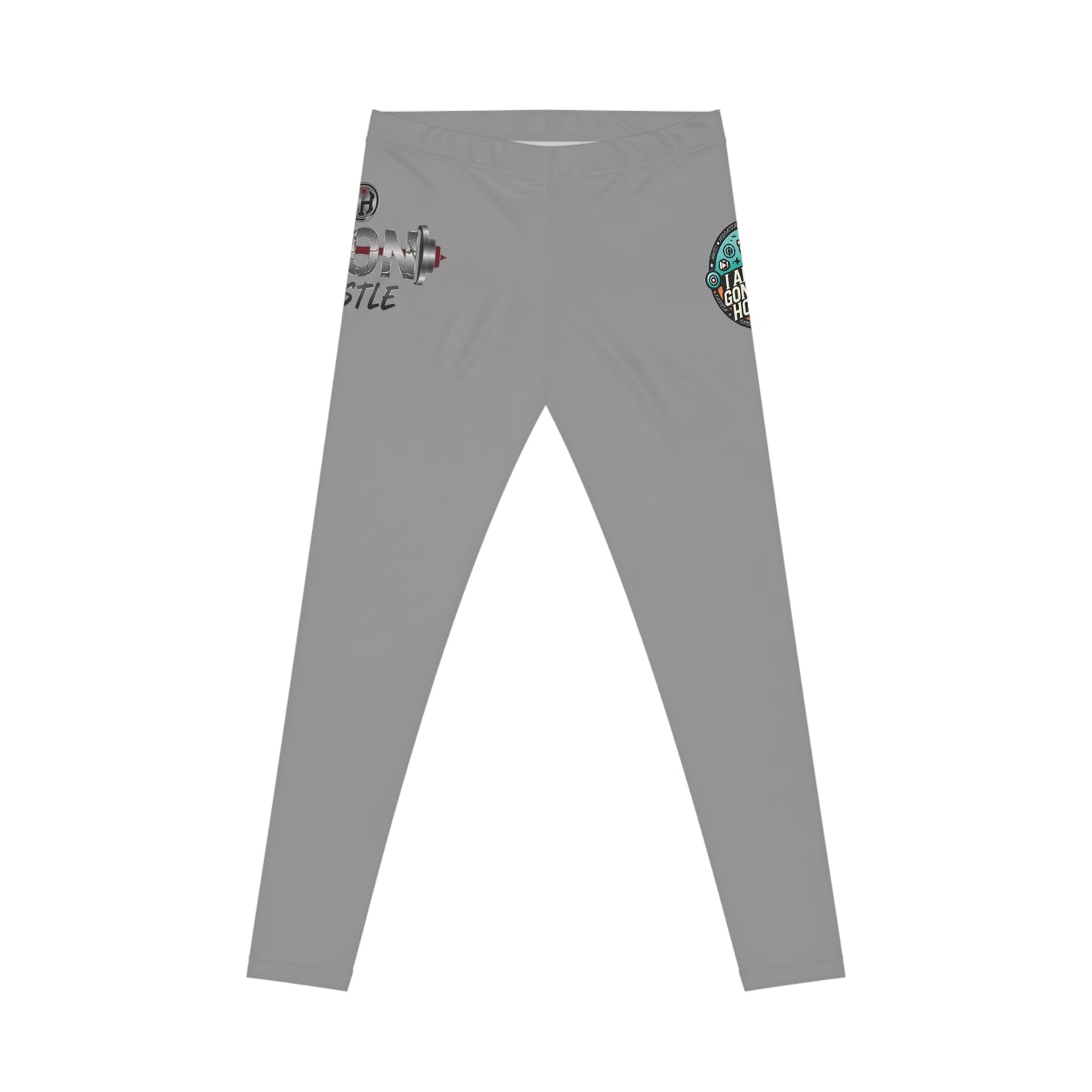 Motivational Graphic Leggings — "Iron Hustle" Fitness Yoga Pants