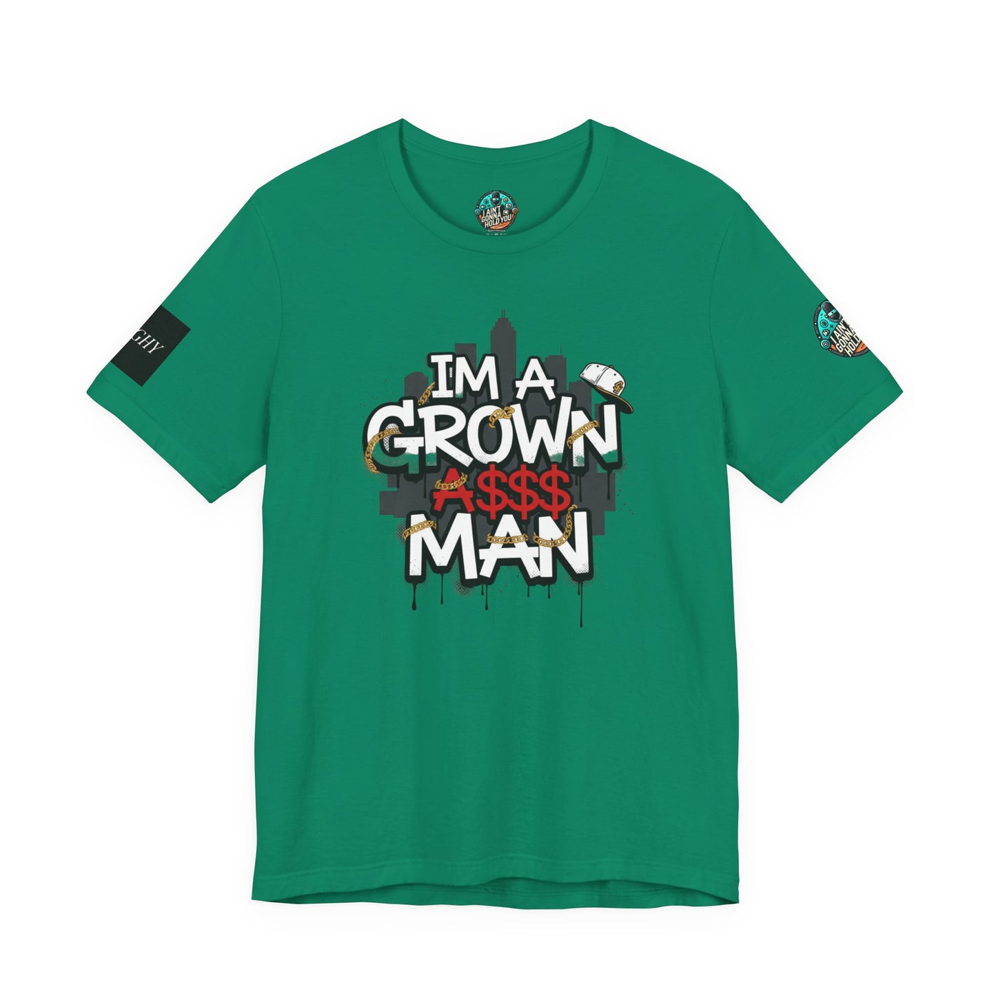 Grown Ass Man 2.0 Graphic Tee — Funny Urban Slang T‑Shirt