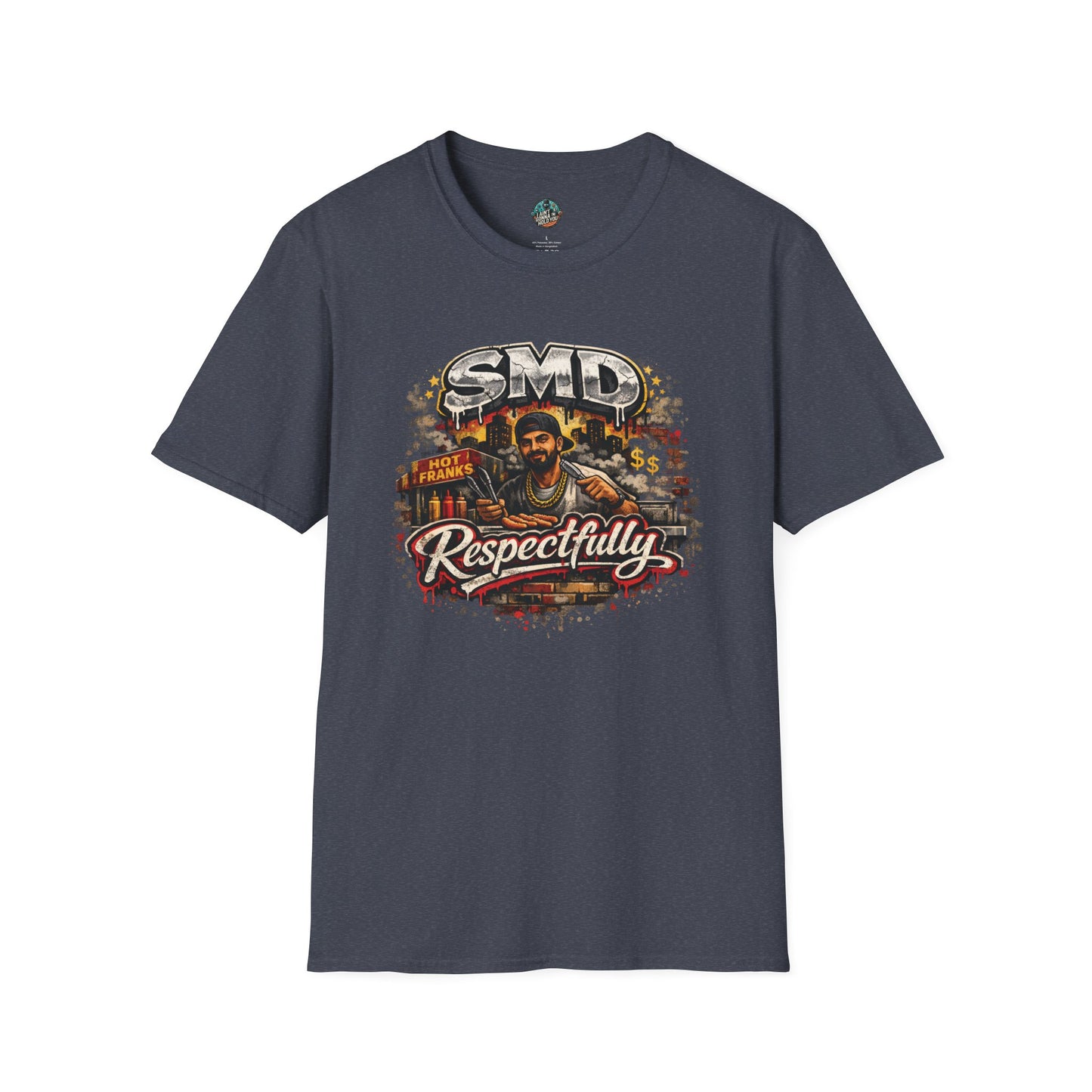 T-Shirt — SMD 'Respectfully' Vintage Hot Franks Streetwear Tee