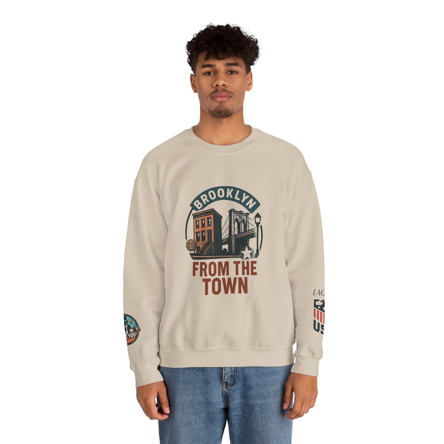 Brooklyn From The Town Crewneck Sweatshirt — NYC Borough Pride Pullover