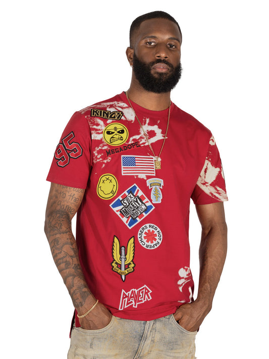 Punk Patch Tee - Red