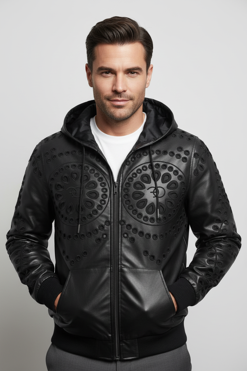 F5760 Cashay Vegan Leather Vegan Set - Black
