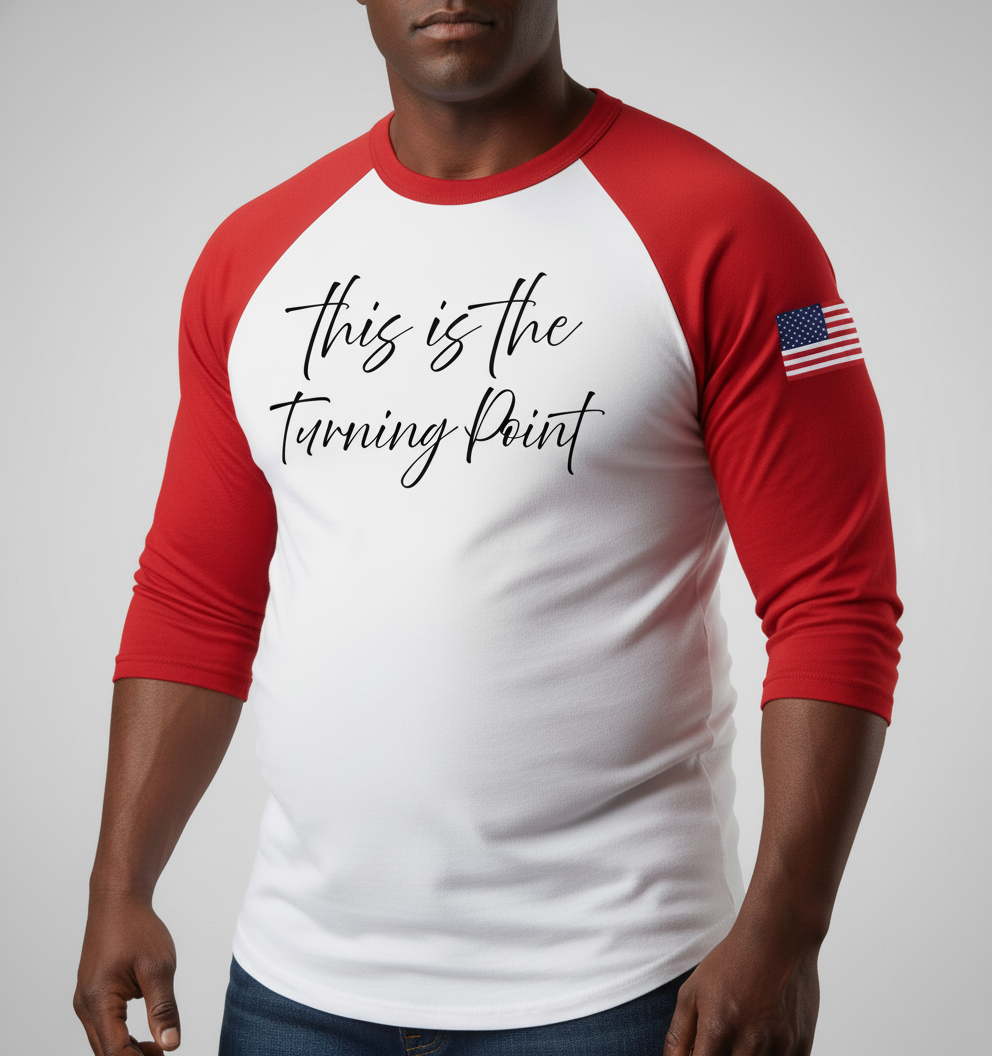 Charlie Kirk This is the turning point  Raglan Sleeve