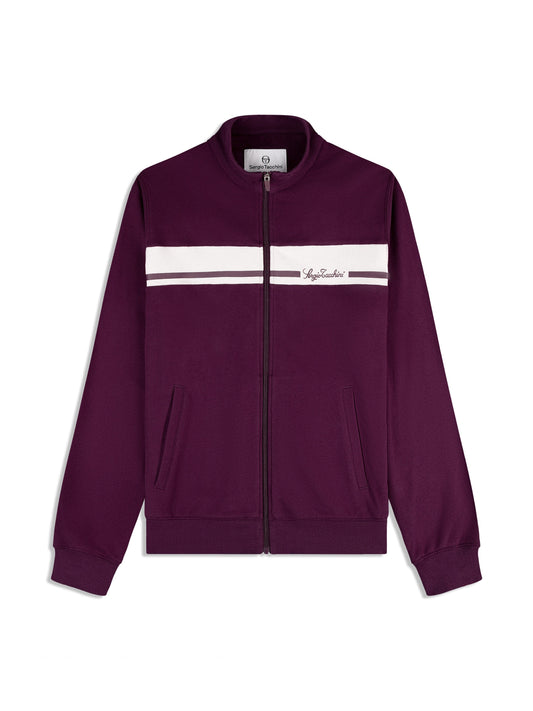 Cursivo Track Jacket- Potent Purple