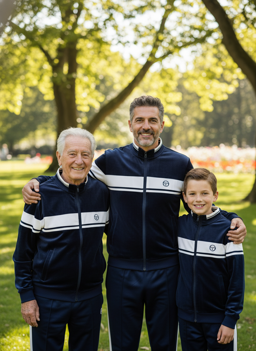 Damarindo Velour Track Jacket- Maritime Blue