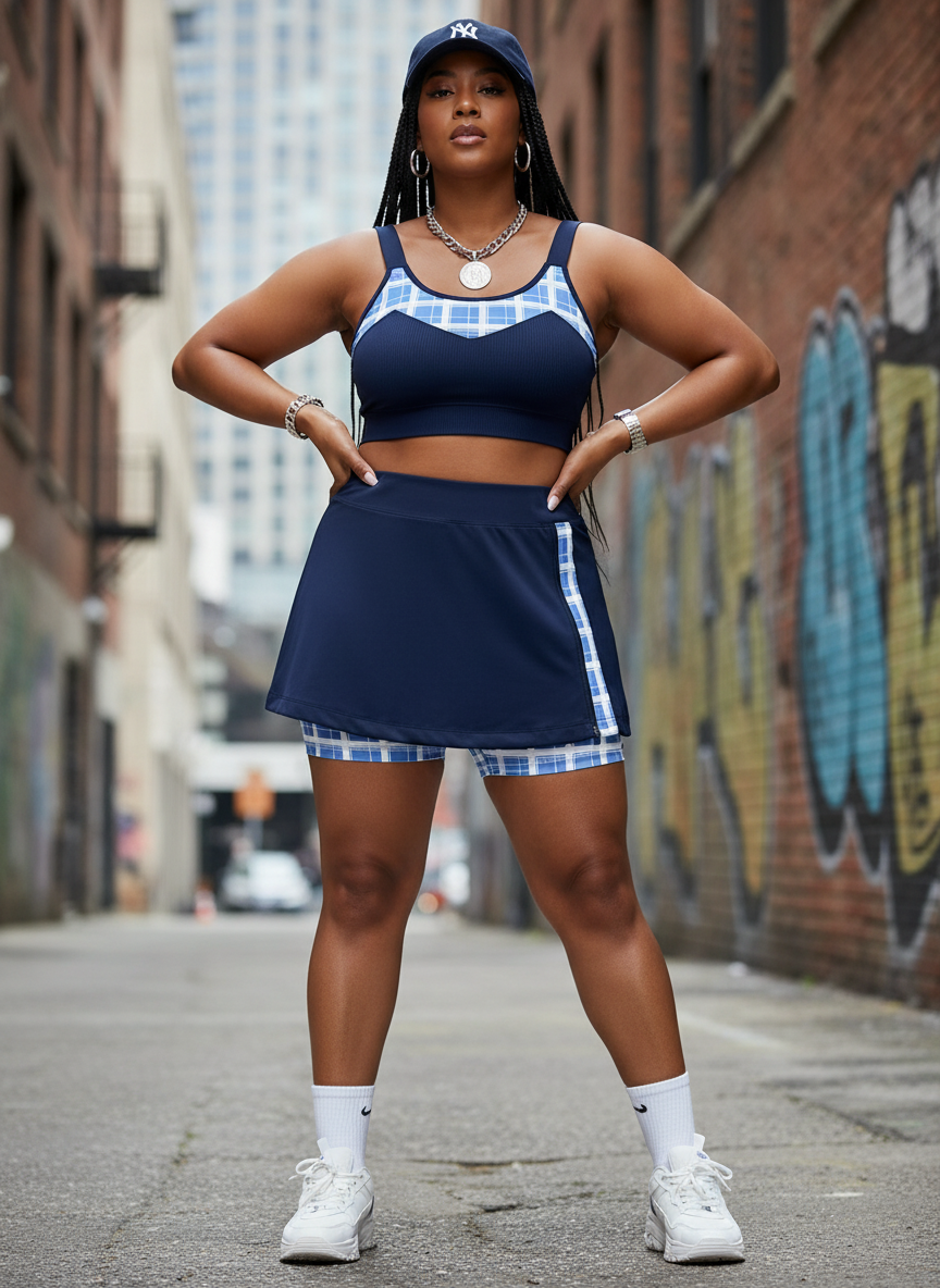 Lara Skort- Maritime Blue