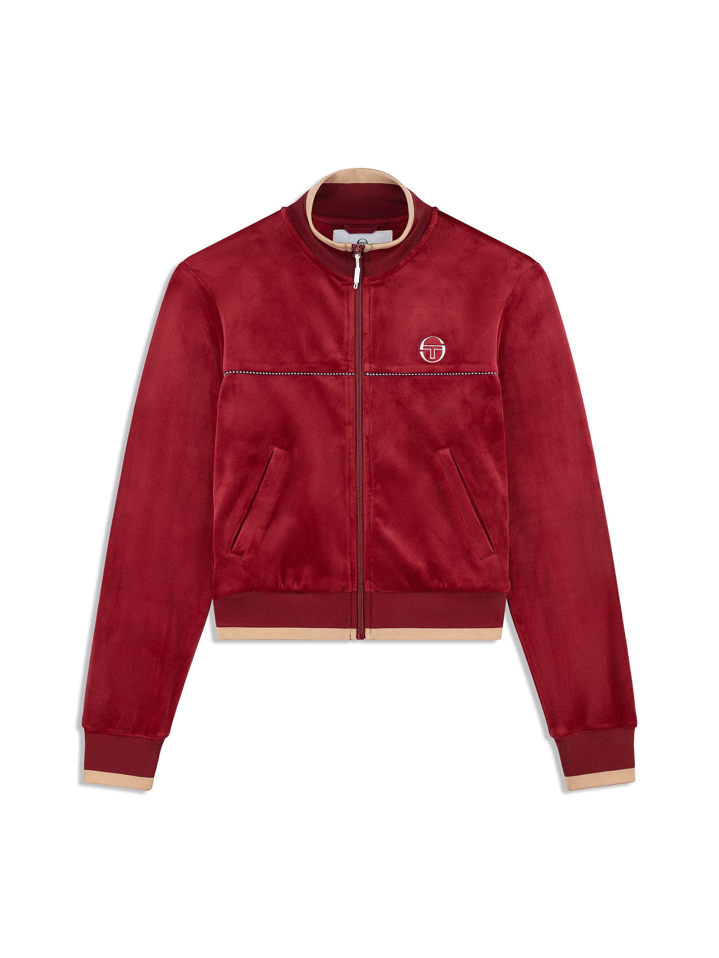 Leta Velour Jacket- Rhubarb