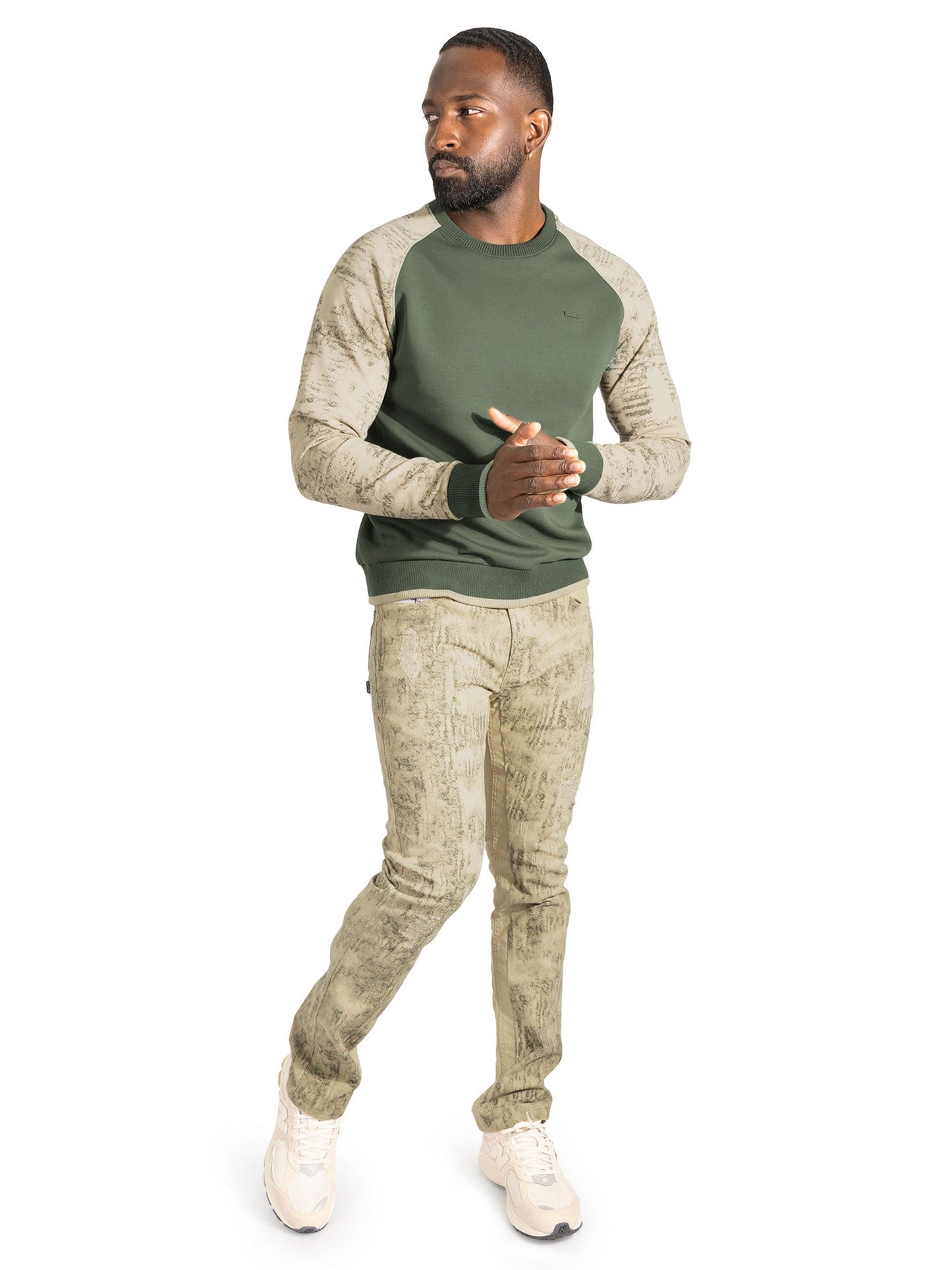 Sweatshirt | M4902 Bernardi Crewneck - Olive