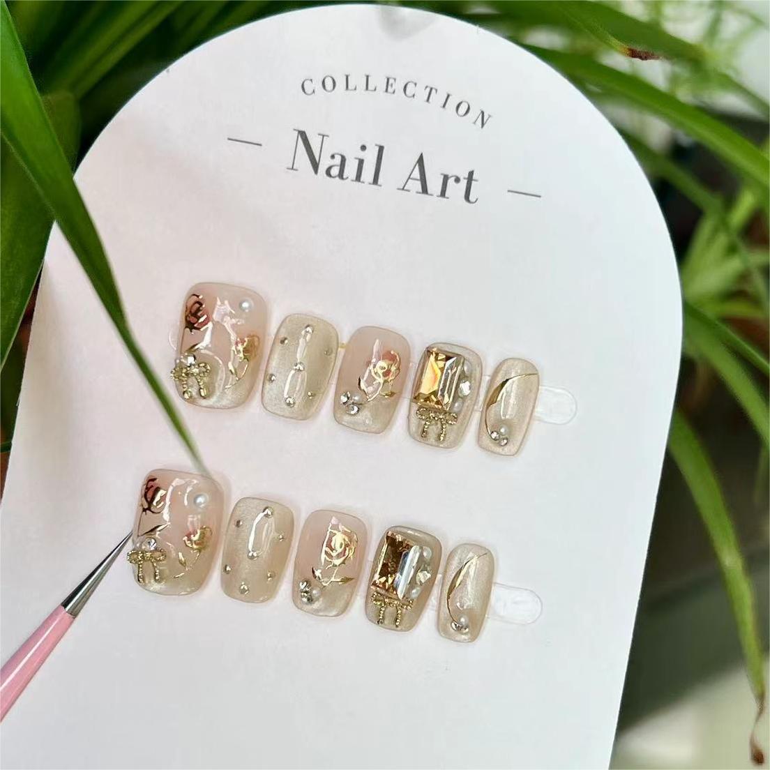 0953- Handmade press on nails fake nails removable