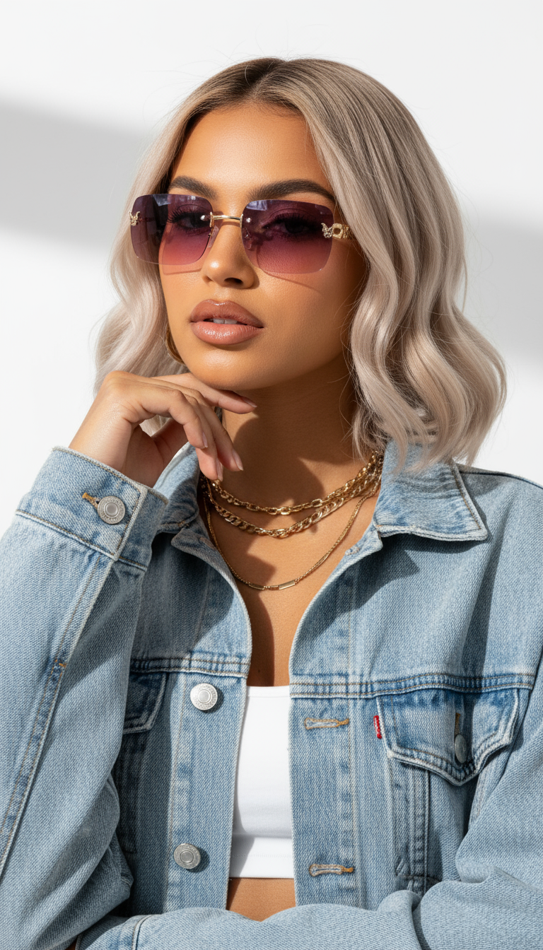 Papillon Purple Sunglasses