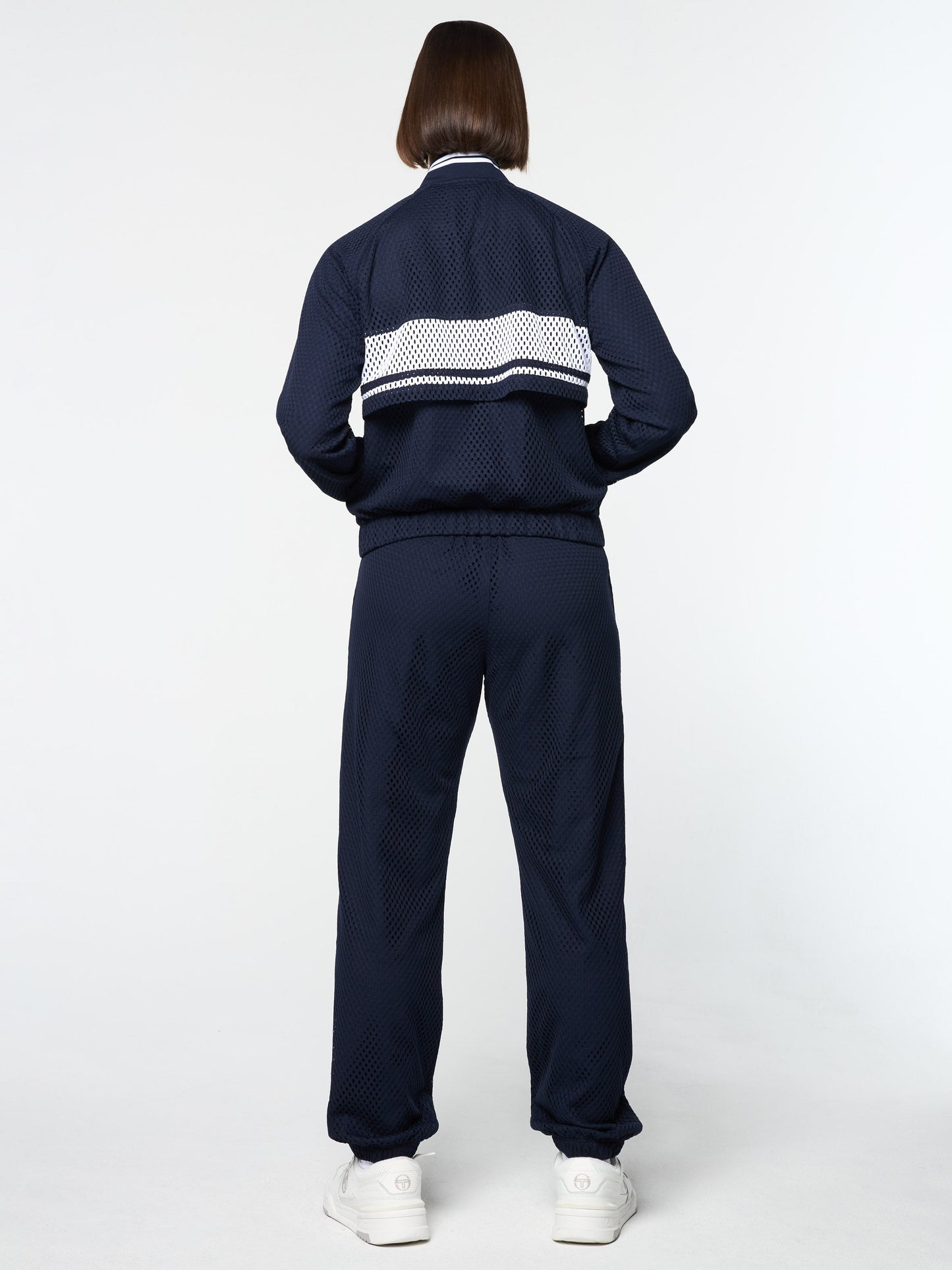 Adria Mesh Track Jacket- Maritime Blue