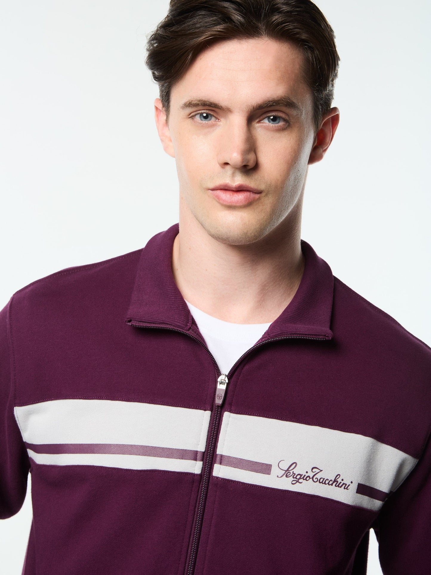 Cursivo Track Jacket- Potent Purple