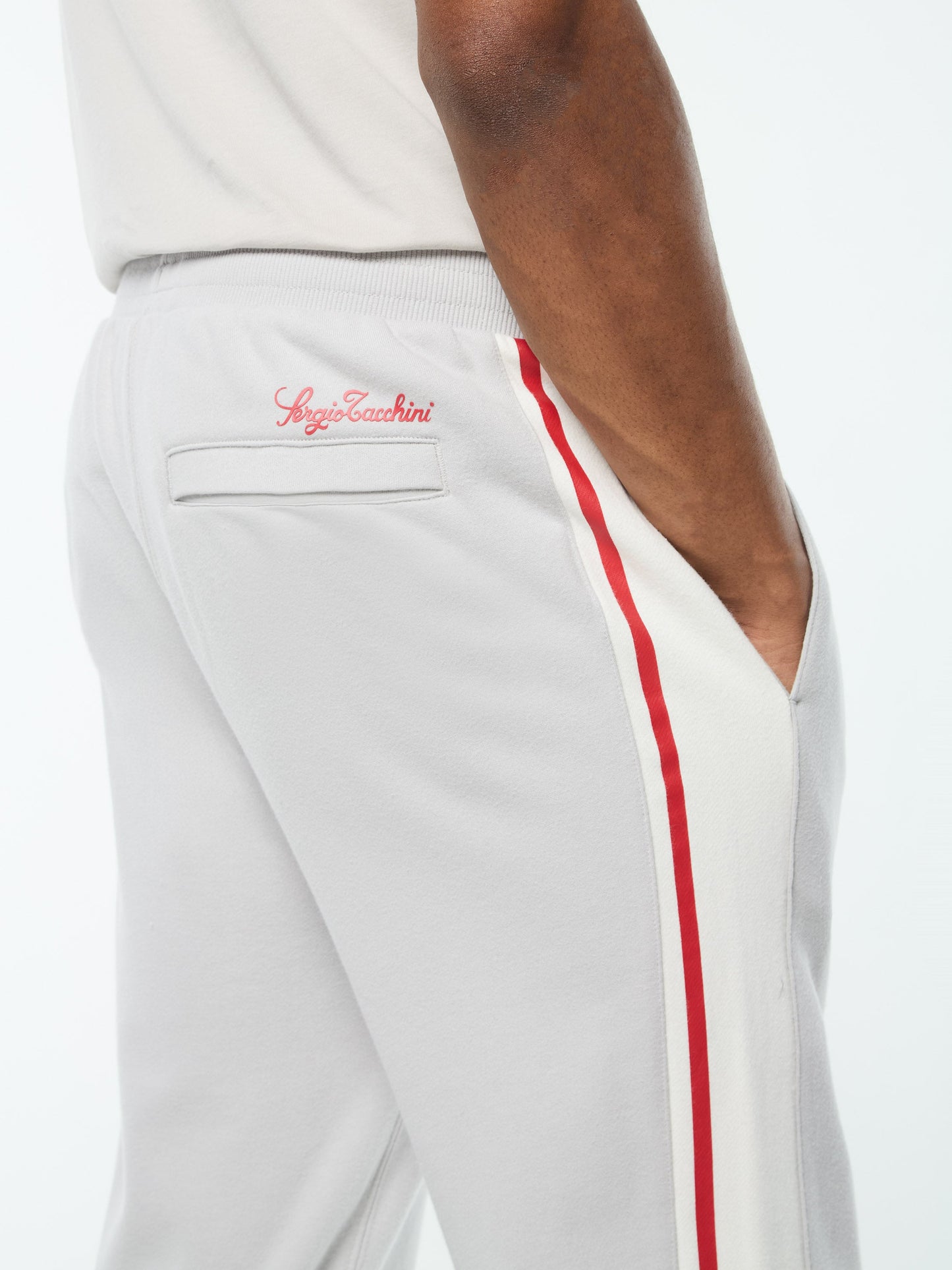 Cursivo Track Pant- Quiet Grey