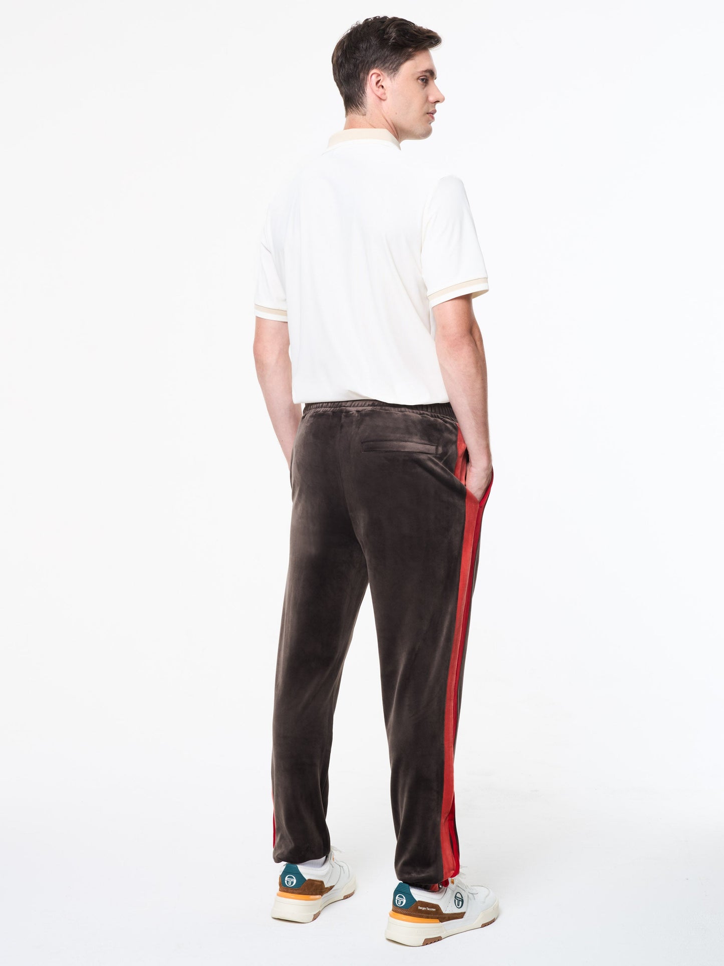 Banda Velour Track Pant- Mulch