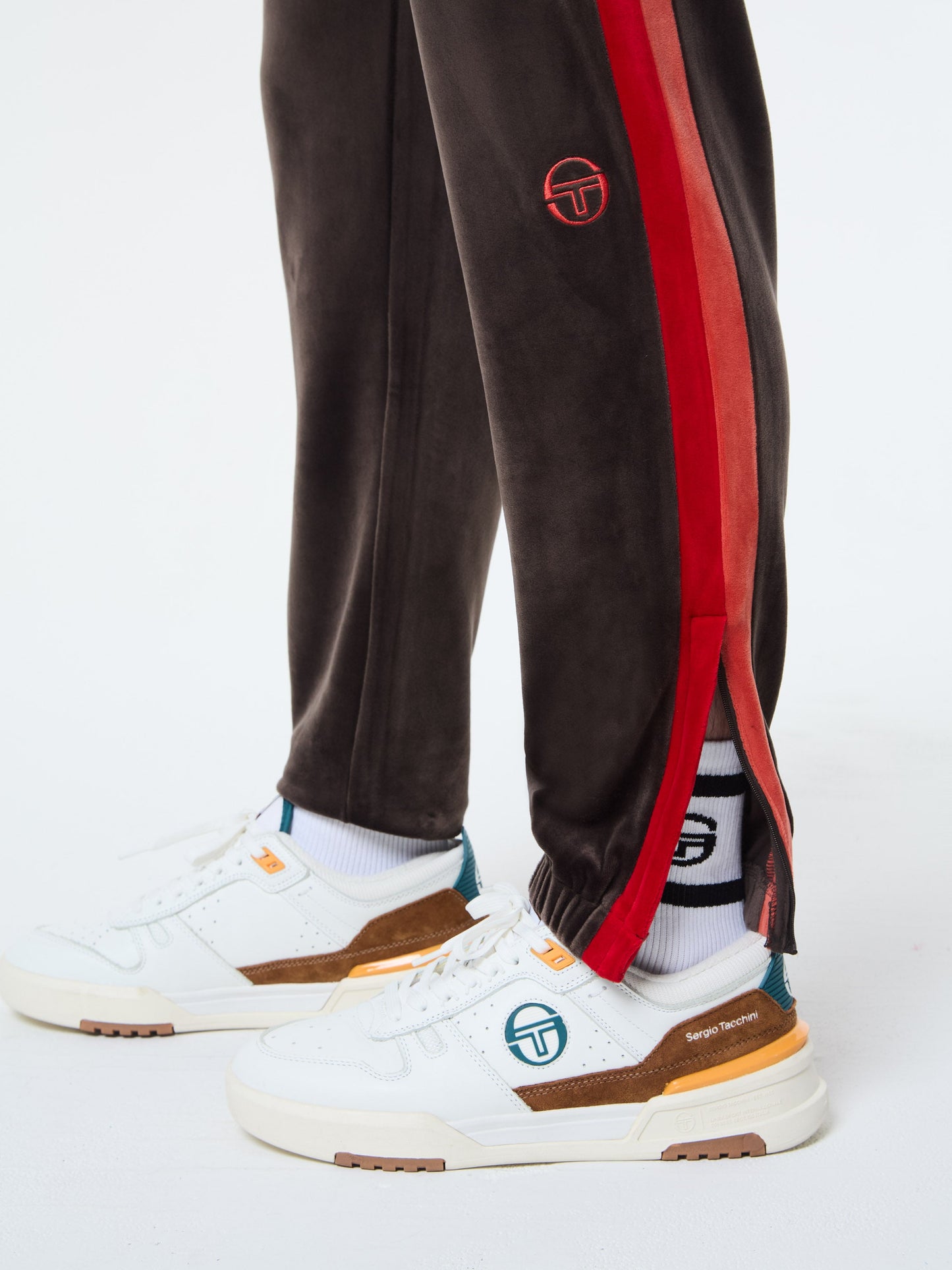 Banda Velour Track Pant- Mulch