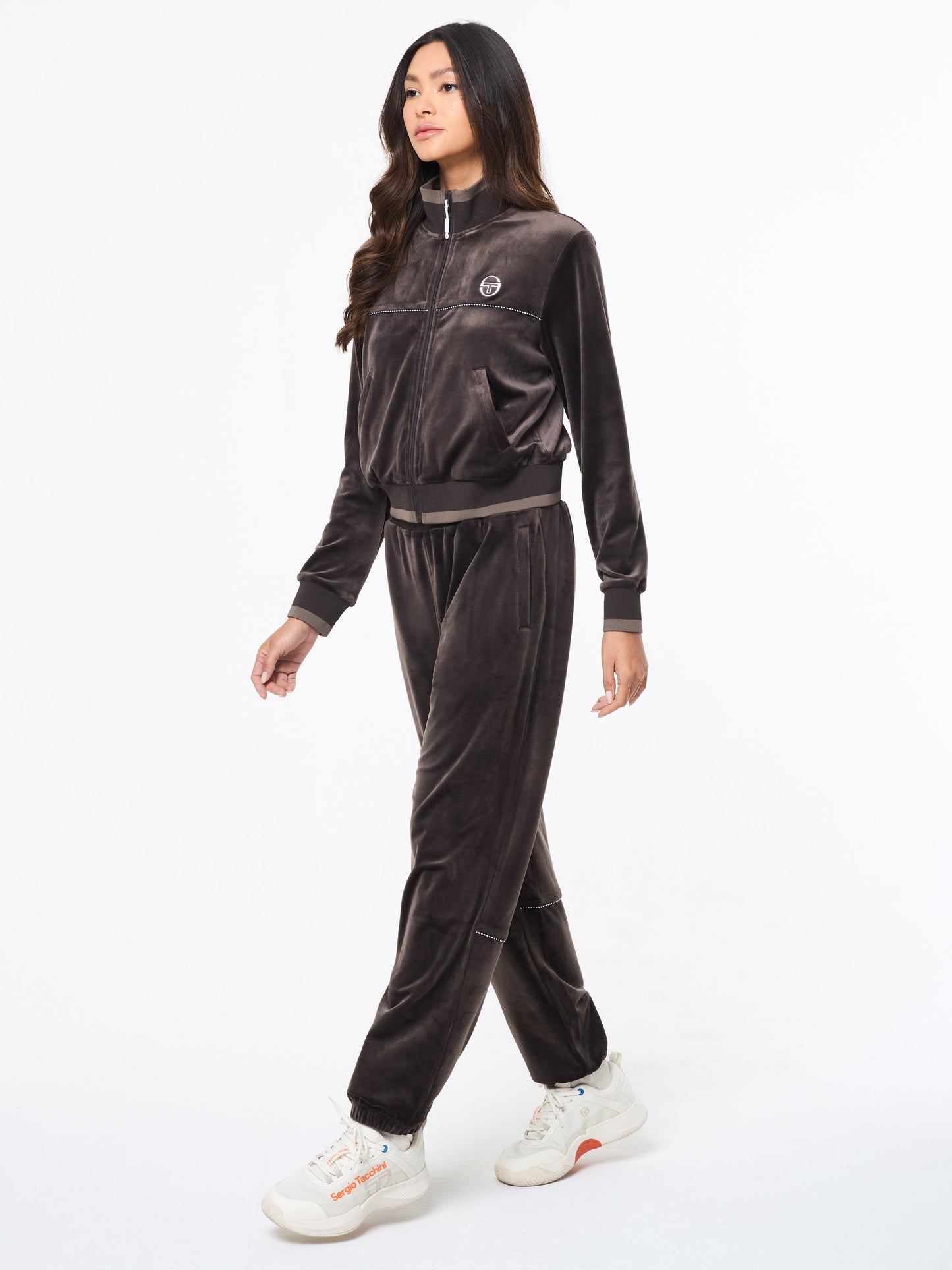 Leta Velour Jacket- Mulch