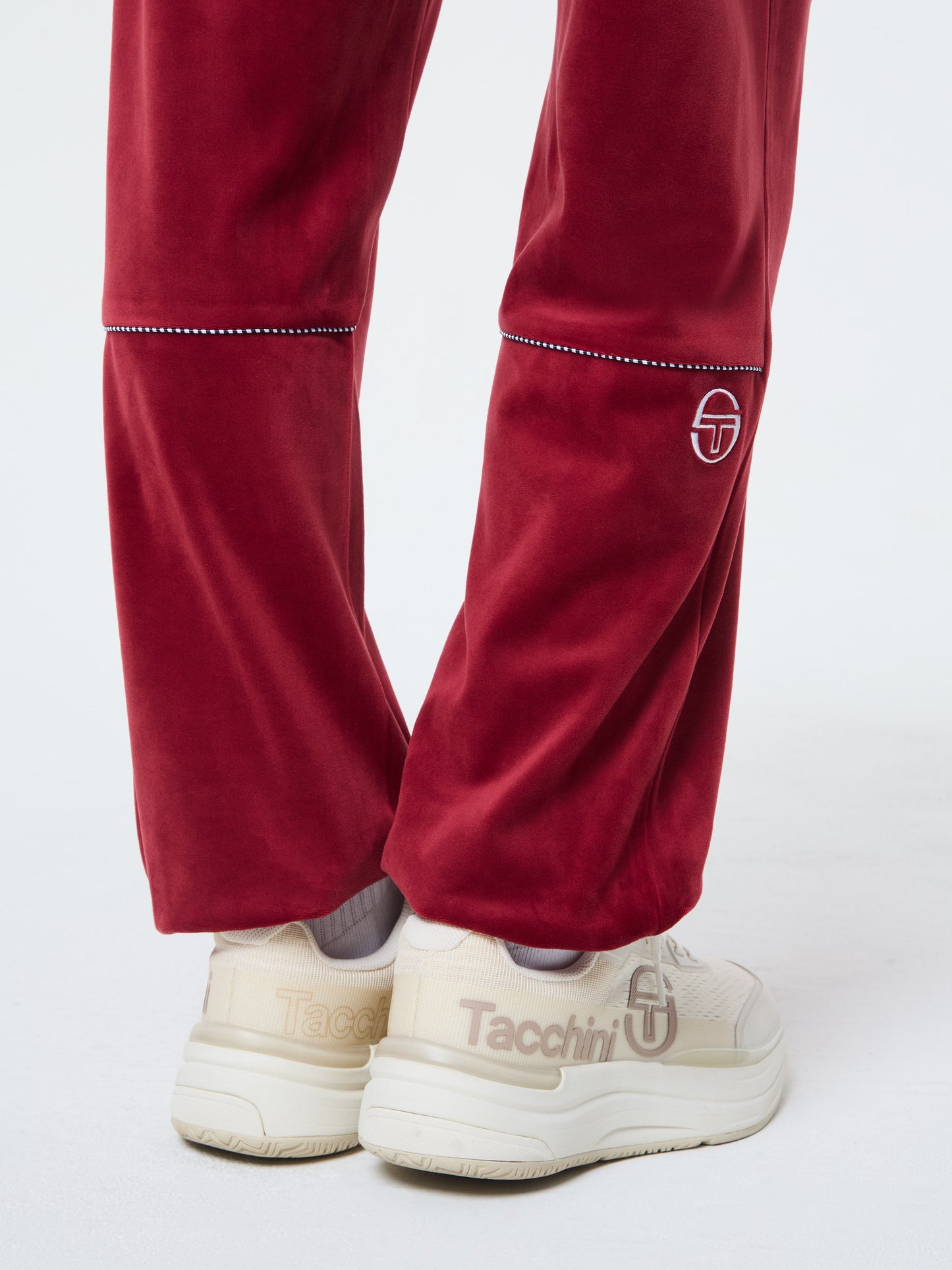 Leta Velour Pant- Rhubarb