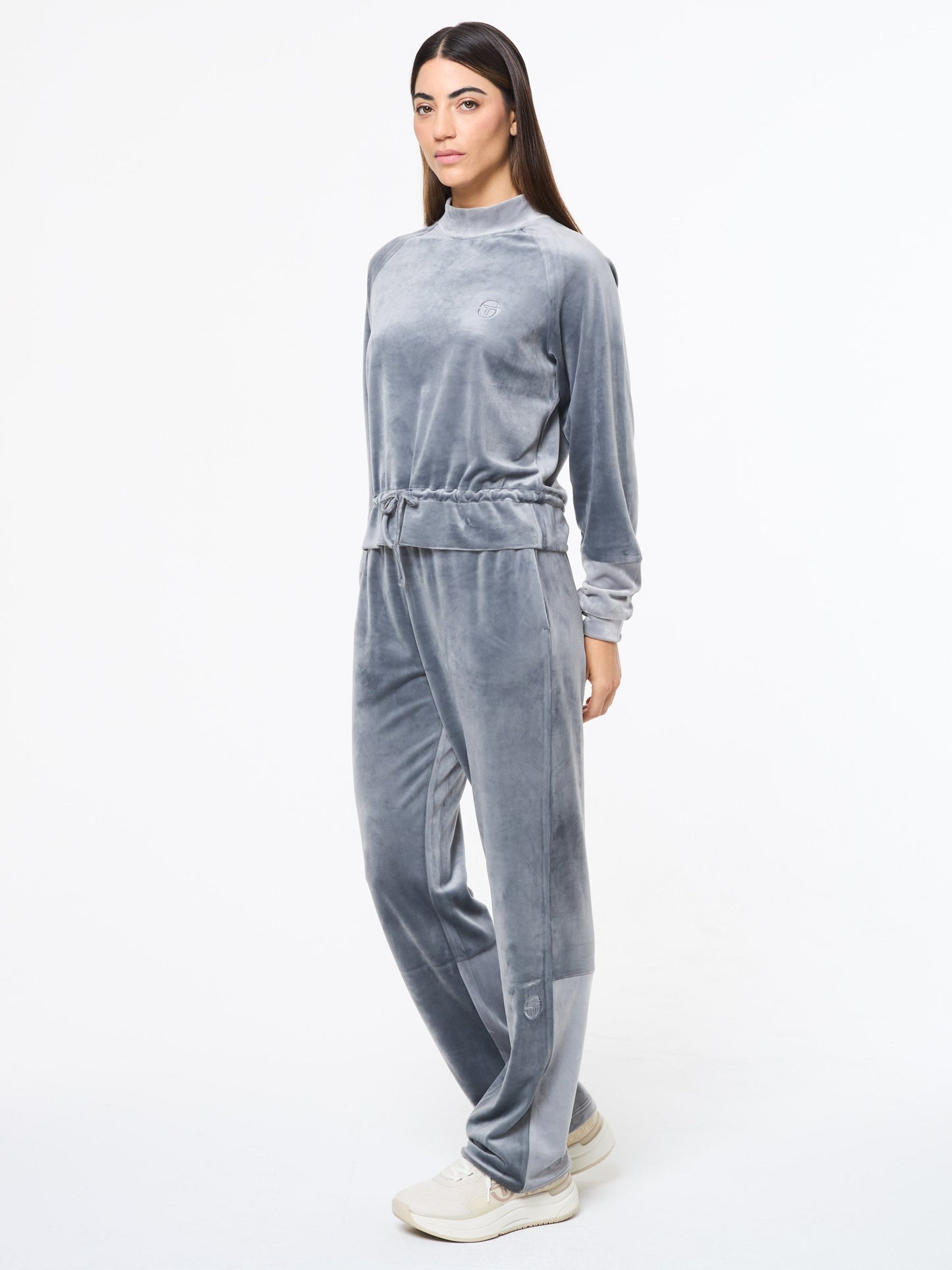 Lina Velour Top- Quiet Shade