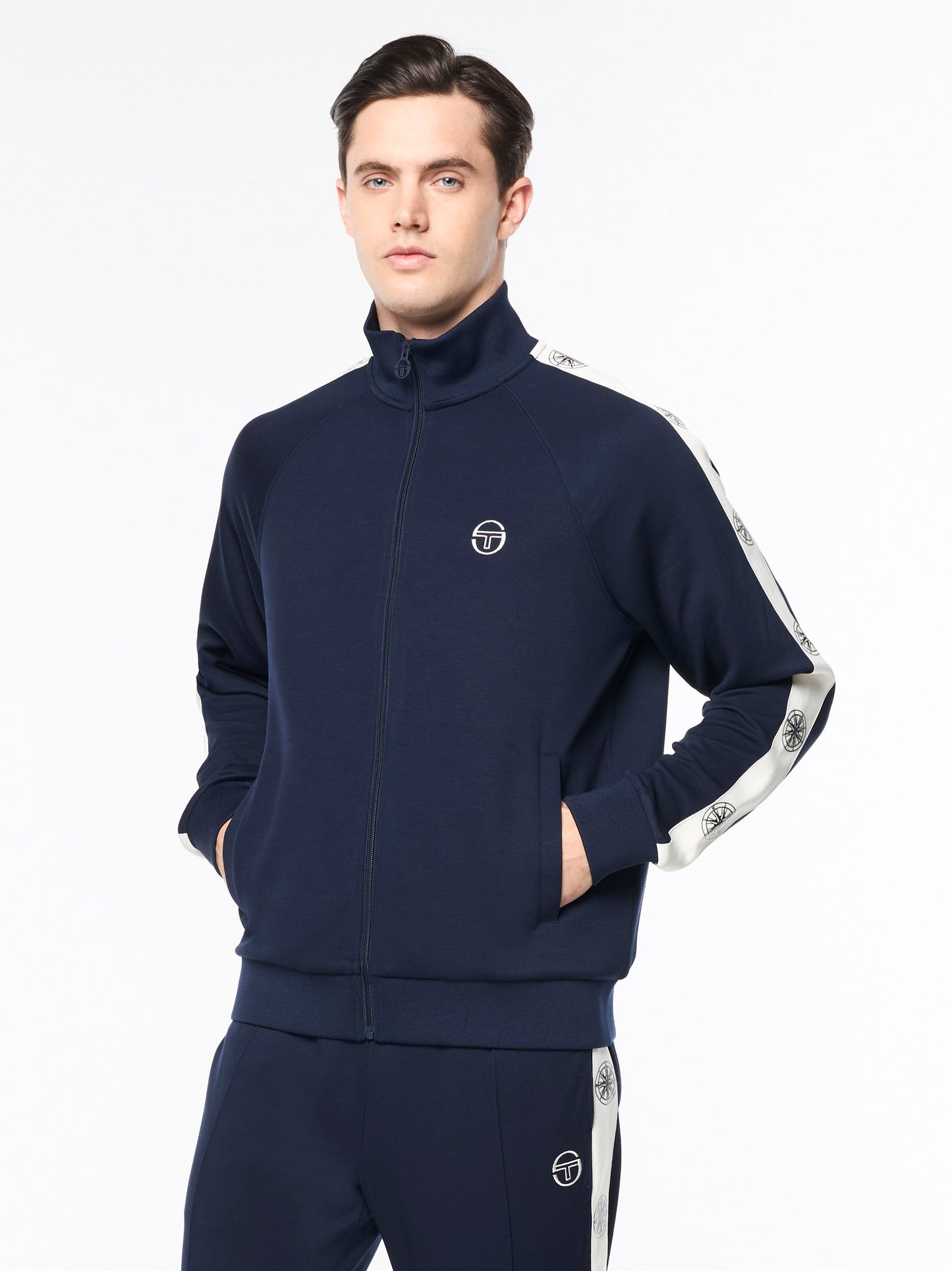 Bussola Track Jacket- Maritime Blue