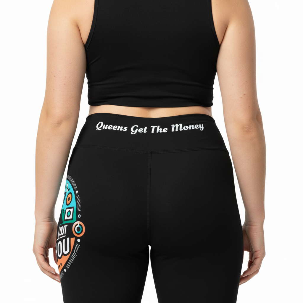 I Aint Gonna Hold You - Capri Leggings logo print