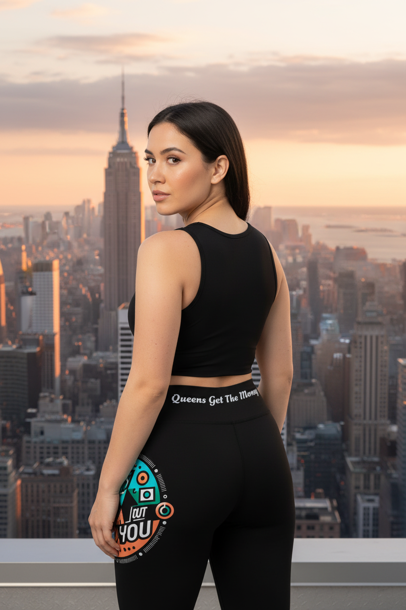 I Aint Gonna Hold You - Capri Leggings logo print