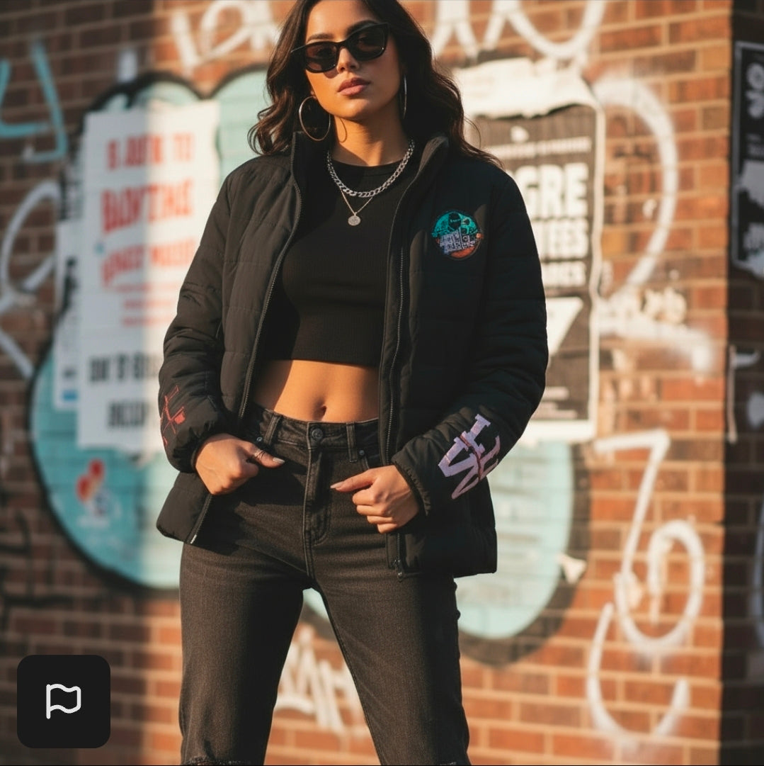 Love Prints Women's Puffer Jacket