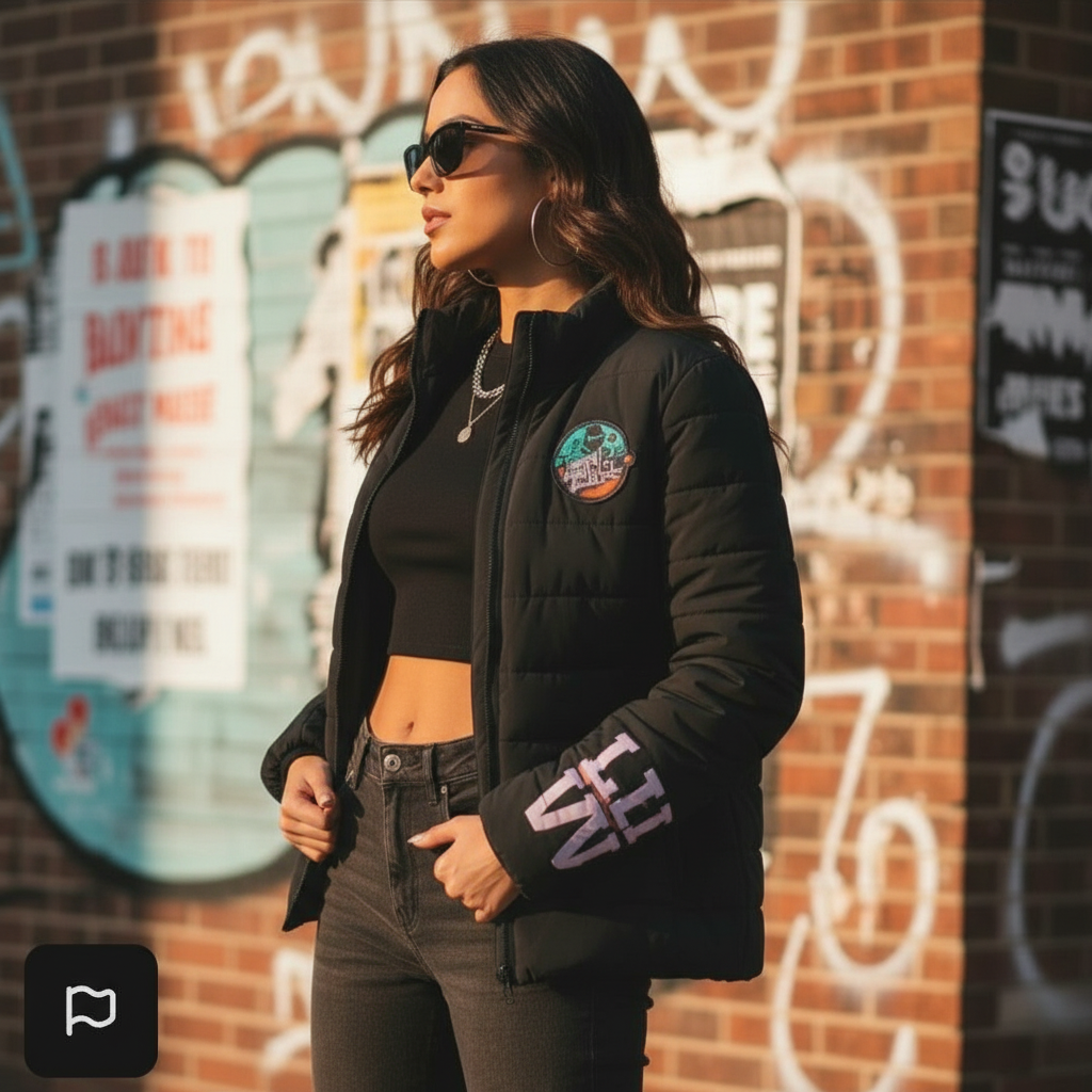 Love Prints Women's Puffer Jacket